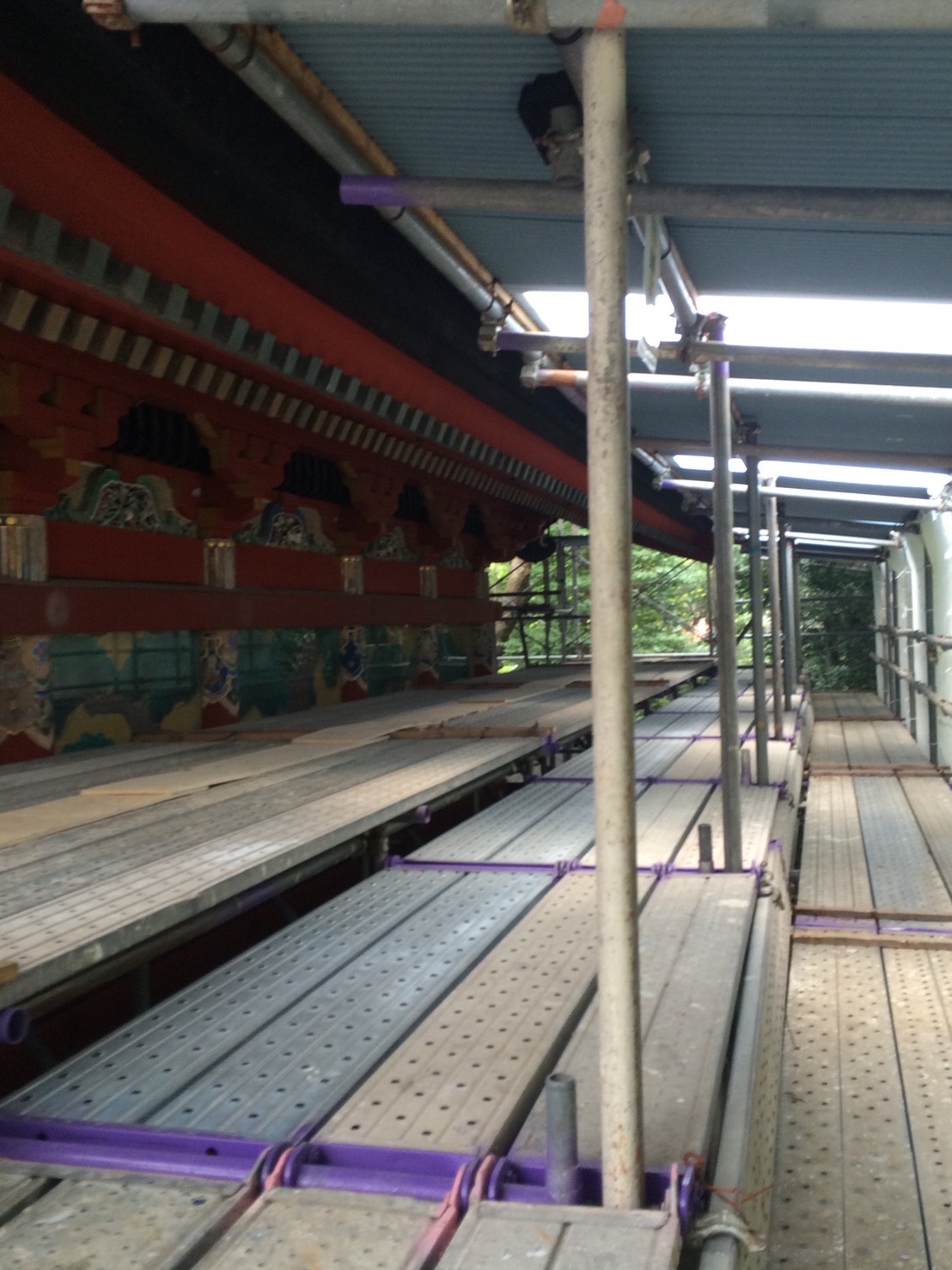 【2020年4月】神奈川県鎌倉市　K寺素屋根足場工事